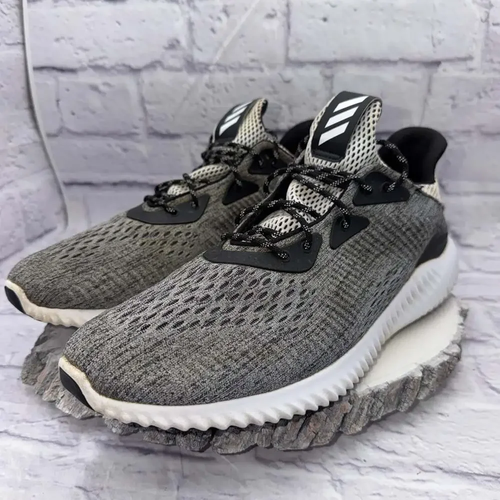 Adidas Alphabounce EM Men's Size 14 Running Training Shoes Gray White Black